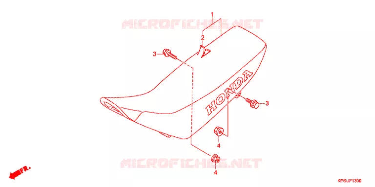 SELLE Honda MOTO 230 CRF 2012  CRF230FC