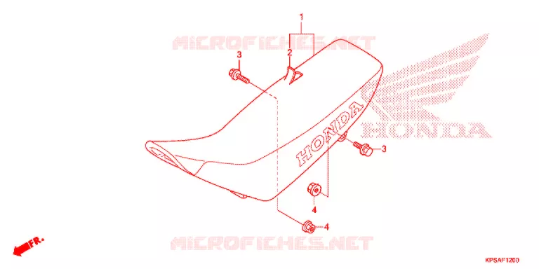 SELLE Honda MOTO 230 CRF 2013  CRF230FD