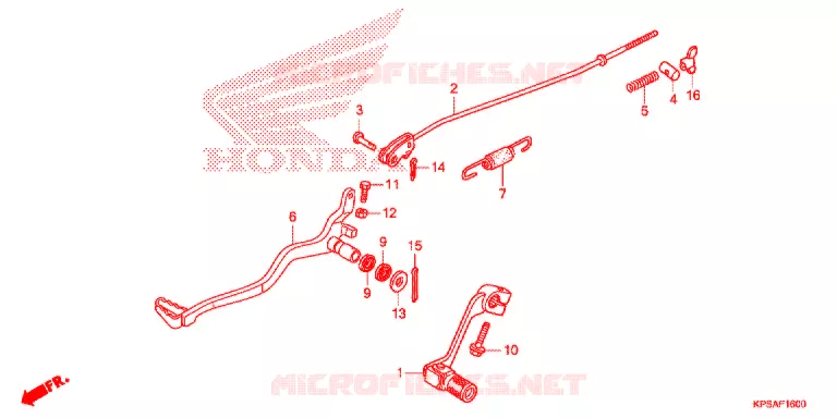 PEDALE Honda MOTO 230 CRF 2014  CRF230FE