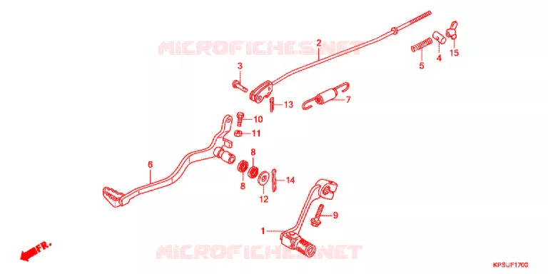 PEDALE Honda MOTO 230 CRF 2014  CRF230FE