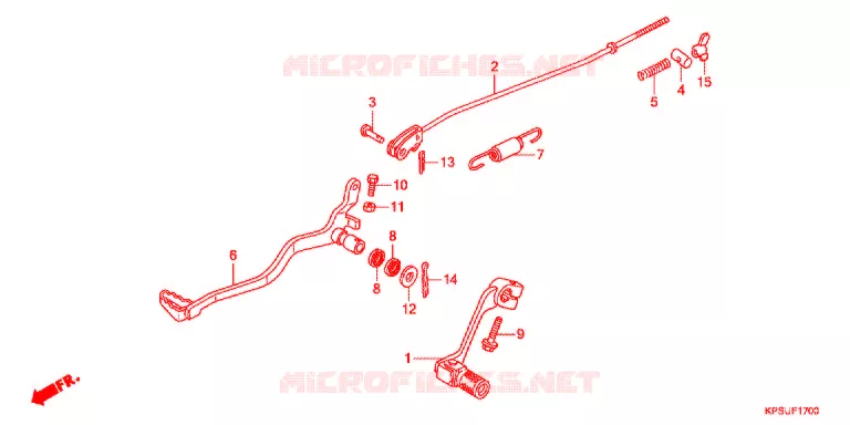 PEDALE Honda MOTO 230 CRF 2017  CRF230FF
