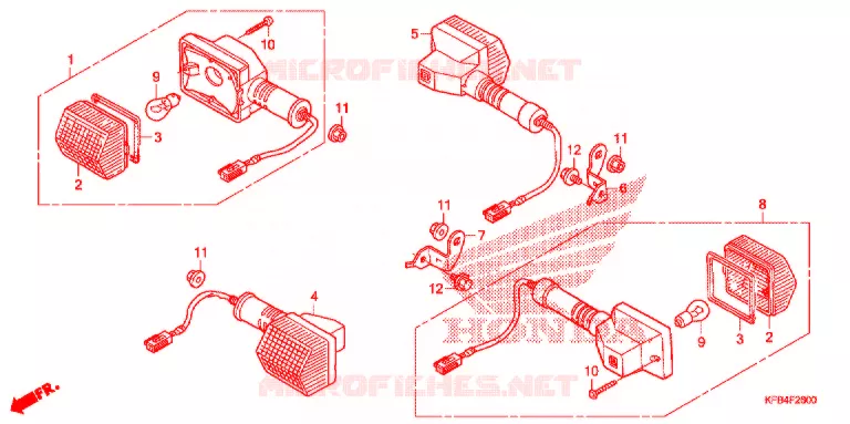 CLIGNOTANT Honda MOTO 230 CRF 2008  CRF230L8