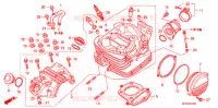 CULASSE pour Honda CRF 230 L de 2008