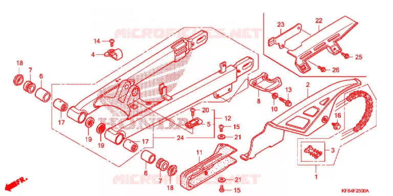 BRAS OSCILLANT Honda MOTO 230 CRF 2009  CRF230M9