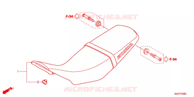 SELLE Honda MOTO 250 CRF 2014  CRF250LD