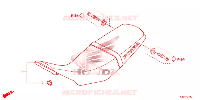SELLE Honda MOTO 250 CRF 2014  CRF250LE