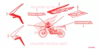 AUTOCOLLANTS pour Honda CRF 250 L de 2014