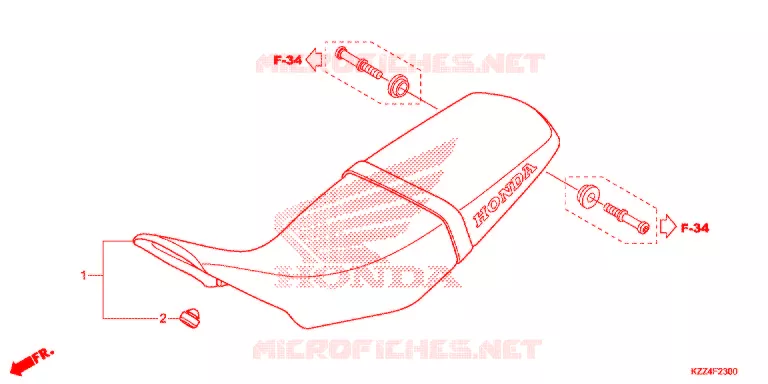 SELLE Honda MOTO 250 CRF 2014  CRF250LE