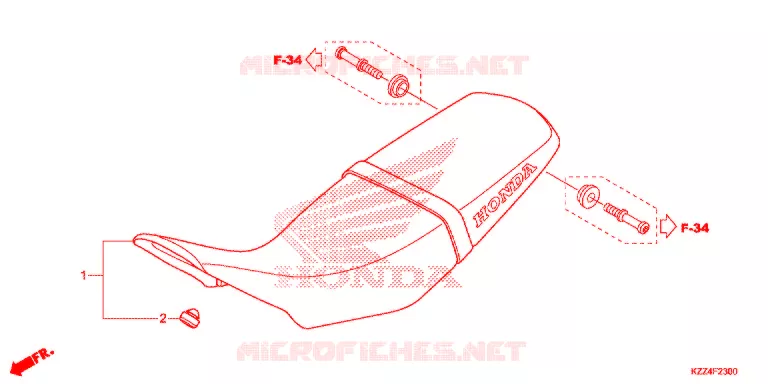 SELLE Honda MOTO 250 CRF 2015  CRF250LF