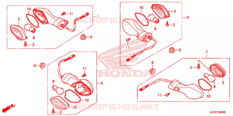CLIGNOTANT Honda MOTO 250 CRF 2016  CRF250LG