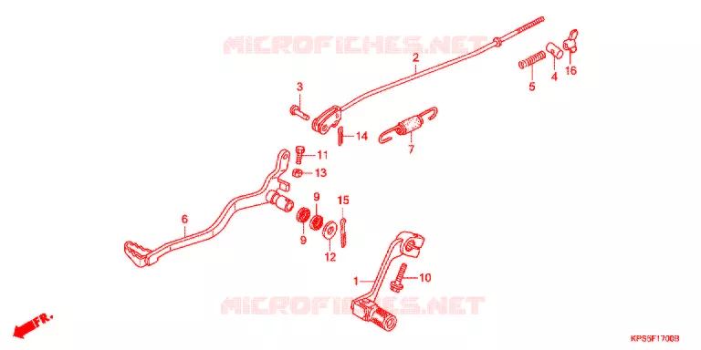 PEDALE Honda MOTO 230 CRF 2014  CRF230FB
