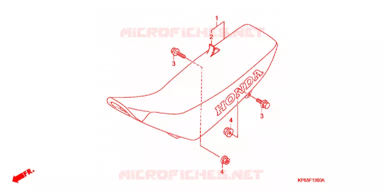 SELLE Honda MOTO 230 CRF 2011  CRF230FB