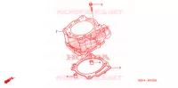 CYLINDRE pour Honda CRF 250 X de 2005