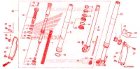 FOURCHE pour Honda CRF 250 X de 2005