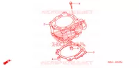 CYLINDRE pour Honda CRF 250 X de 2009