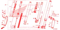FOURCHE pour Honda CRF 250 X de 2009