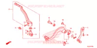 PEDALE   KICK pour Honda CRF 250 X de 2013