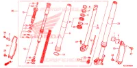 FOURCHE pour Honda CRF 250 X de 2013