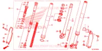 FOURCHE pour Honda CRF 250 X de 2015