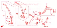 PEDALE   KICK pour Honda CRF 450 R RED de 2008
