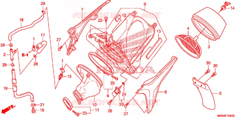 FILTRE A AIR Honda MOTO 450 CRF 2009  CRF450R9