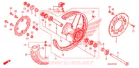 ROUE ARRIERE pour Honda CRF 450 R de 2010