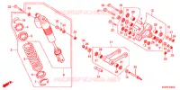 AMORTISSEUR ARRIERE pour Honda CRF 450 R de 2011