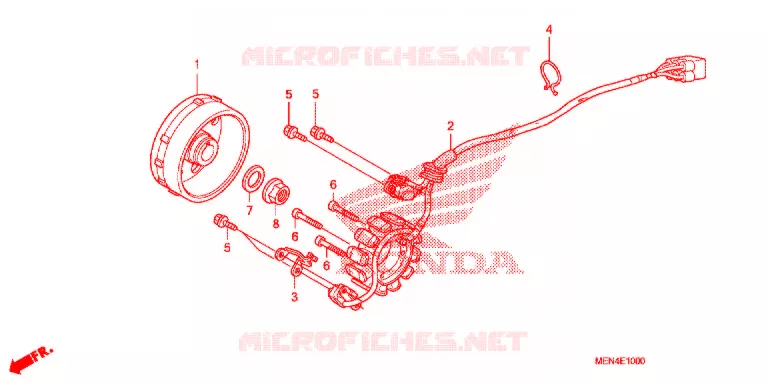 ALTERNATEUR Honda MOTO 450 CRF 2012  CRF450RC