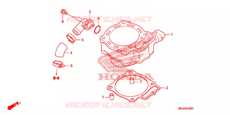 CYLINDRE Honda MOTO 450 CRF 2012  CRF450RC