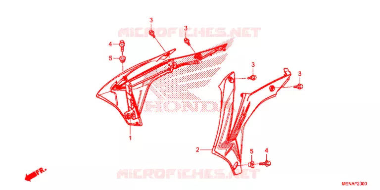 OUIES DE RADIATEUR Honda MOTO 450 CRF 2013  CRF450RD