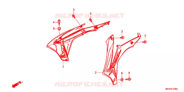 OUIES DE RADIATEUR Honda MOTO 450 CRF 2013  CRF450RD