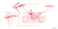 AUTOCOLLANTS pour Honda CRF 450 R de 2014