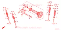ARBRE A CAMES   SOUPAPE pour Honda CRF 450 R de 2014