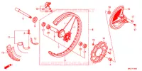 ROUE AVANT pour Honda CRF 450 R de 2017
