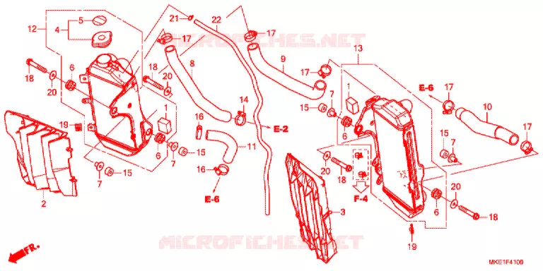 RADIATEUR Honda MOTO 450 CRF 2017  CRF450RH