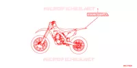 AUTOCOLLANTS pour Honda CRF 450 RX ENDURO de 2017