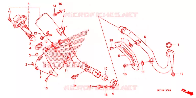 SILENCIEUX D'ECHAPPEMENT Honda MOTO 450 CRF 2005  CRF450X5