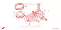 VILEBREQUIN   PISTON pour Honda CRF 450 X de 2008