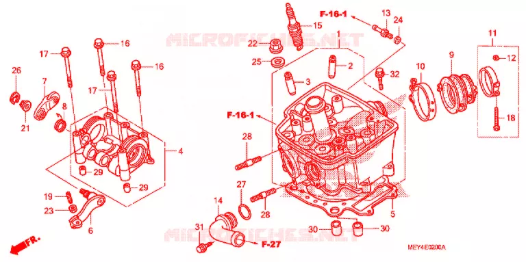CULASSE Honda MOTO 450 CRF 2008  CRF450X8