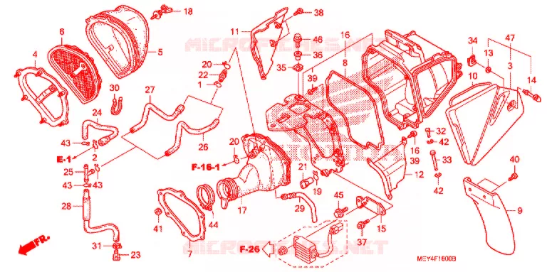 FILTRE A AIR Honda MOTO 450 CRF 2012  CRF450XC