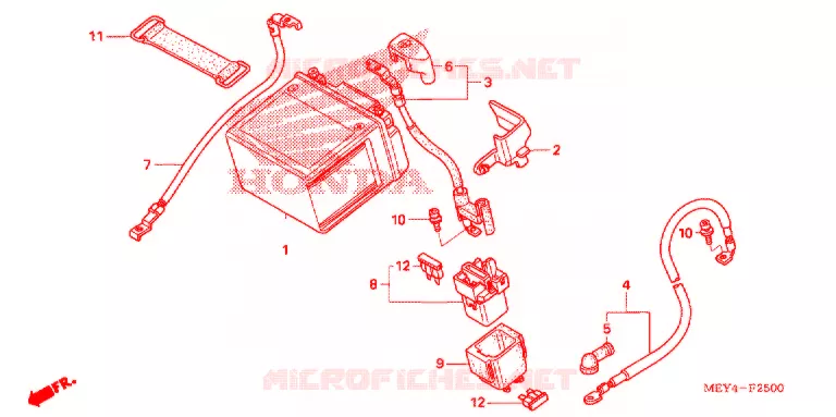 BATTERIE Honda MOTO 450 CRF 2013  CRF450XD