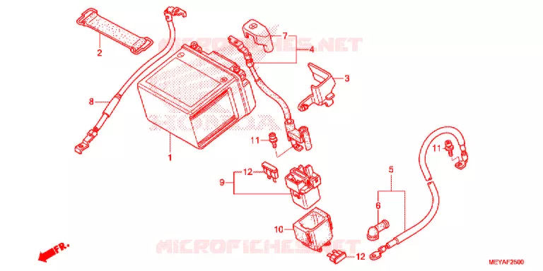 BATTERIE Honda MOTO 450 CRF 2017  CRF450XH