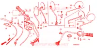 COMMODO   LEVIER   CABLE (1) pour Honda CT 110 TRAIL de 1993