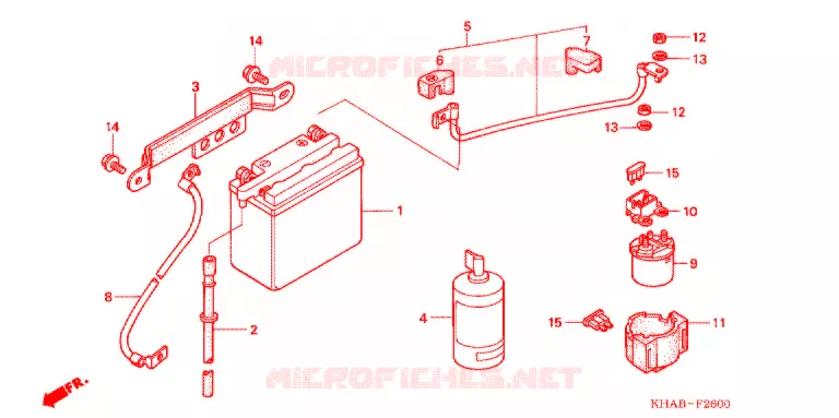 BATTERIE Honda MOTO 200 CTX 2003  CTX2003
