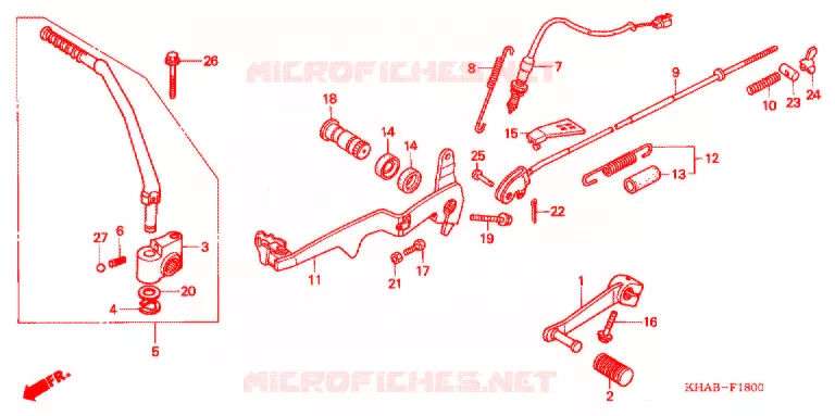 PEDALE Honda MOTO 200 CTX 2012  CTX2003