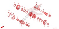 BOITE DE VITESSES (ARBRE SECONDAIRE) (CTX700D) pour Honda CTX 700 DCT ABS de 2014