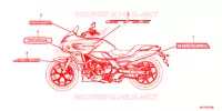 AUTOCOLLANTS pour Honda CTX 700 DCT ABS de 2015