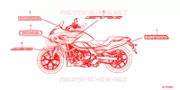 AUTOCOLLANTS pour Honda CTX 700 DCT ABS de 2016