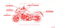 AUTOCOLLANTS pour Honda CTX 700 de 2016