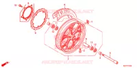 ROUE AVANT pour Honda CTX 700 N DUAL CLUTCH de 2014